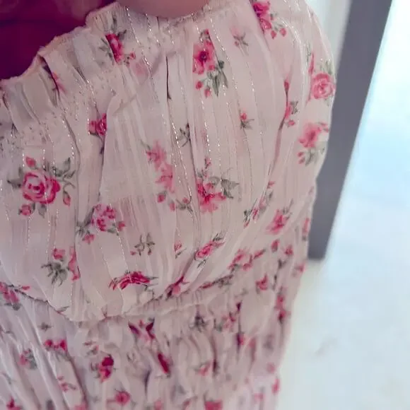 NWT $128 RUMORED Marionette midi dress / candied carnation S - Picture 7 of 14